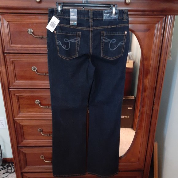 Gap Coupe Blue Women's Dark Washed Jeans Bootcut Tummy Control - Size 6 - NWT - Picture 1 of 13